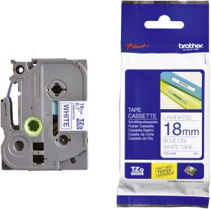 Tape Blue on White Brother TZE-243
