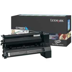 Оригинална тонер касета LEXMARK C77X C7700CS (Cyan)
