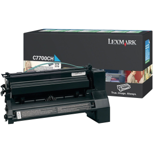 Оригинална тонер касета LEXMARK C77X C7700CH (Cyan)