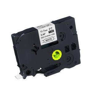 Съвмемстима термо-шлаух лента HSE-231, 11.7mm, Black on White Heat Shrink Tube