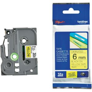 Tape Black on Yellow Brother TZ-611