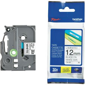 Tape Black on White Brother TZ-231