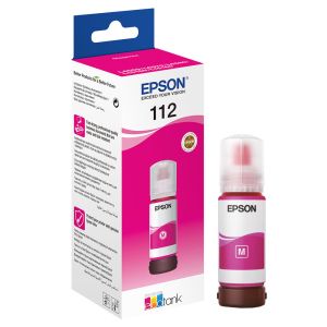 Бутилка с мастило EPSON 112 EcoTank Magenta (C13T06C34A)