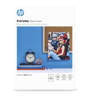 HP Everyday Glossy Photo Paper-25 sht/A4/210 x 297 mm (Q5451A)