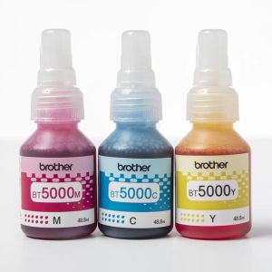 Комплект 3 бутилки с мастило BROTHER BT5000 Cyan, Yellow, Magenta