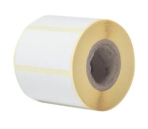 White Direct Thermal Die-Cut Label Roll Brother BDE-1J026051-060, 51 mm x 26 mm