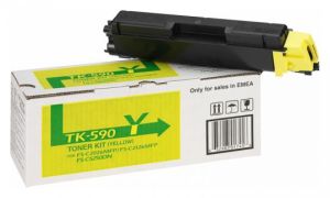 Оригинална тонер касета Kyocera TK-590Y (Yellow)