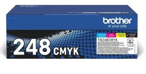 Комплект 4 бр. оригинални тонер касети BROTHER TN-248VAL Cyan/Magenta/Yellow/Black