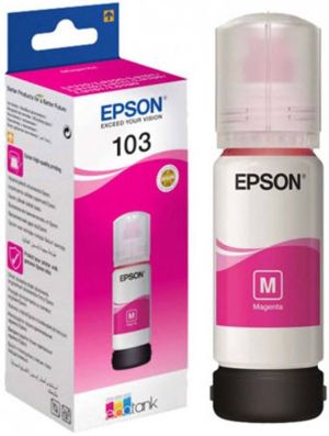 Бутилка с мастило EPSON 103 EcoTank Magenta (C13T00S34A)