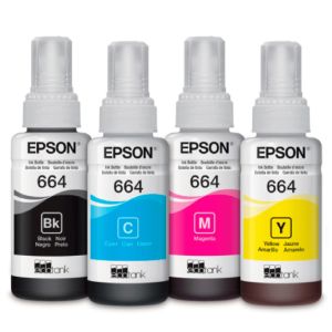 Комплект 4 бутилки с мастило EPSON 664 Cyan, Yellow, Magenta, Black, C13T66464A