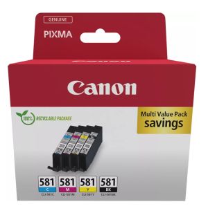 Комплект 4бр. мастилени касети Canon CLI-581 Multi pack 2103C007AA